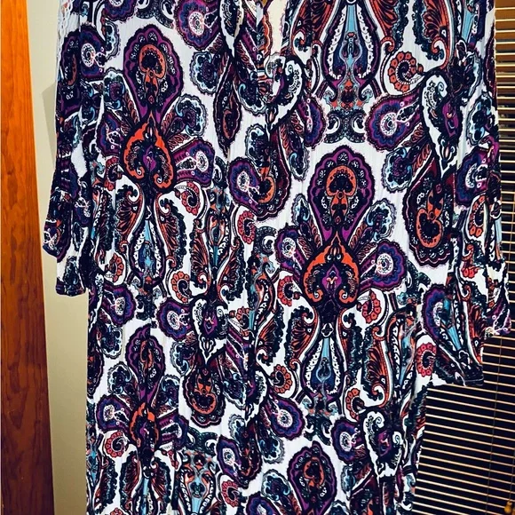 Umgee Multicolor Paisley Tunic / Dress - Picture 3 of 3